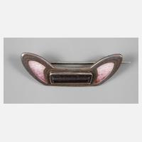 Heinrich Levinger, attr., Brosche mit Email und Glas111