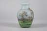 Daum Nancy Vase Landschaftsdekor