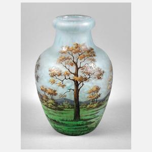 Daum Nancy Vase Landschaftsdekor