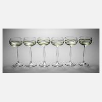 Theresienthal sechs Jugendstilrömer ”Liane”111