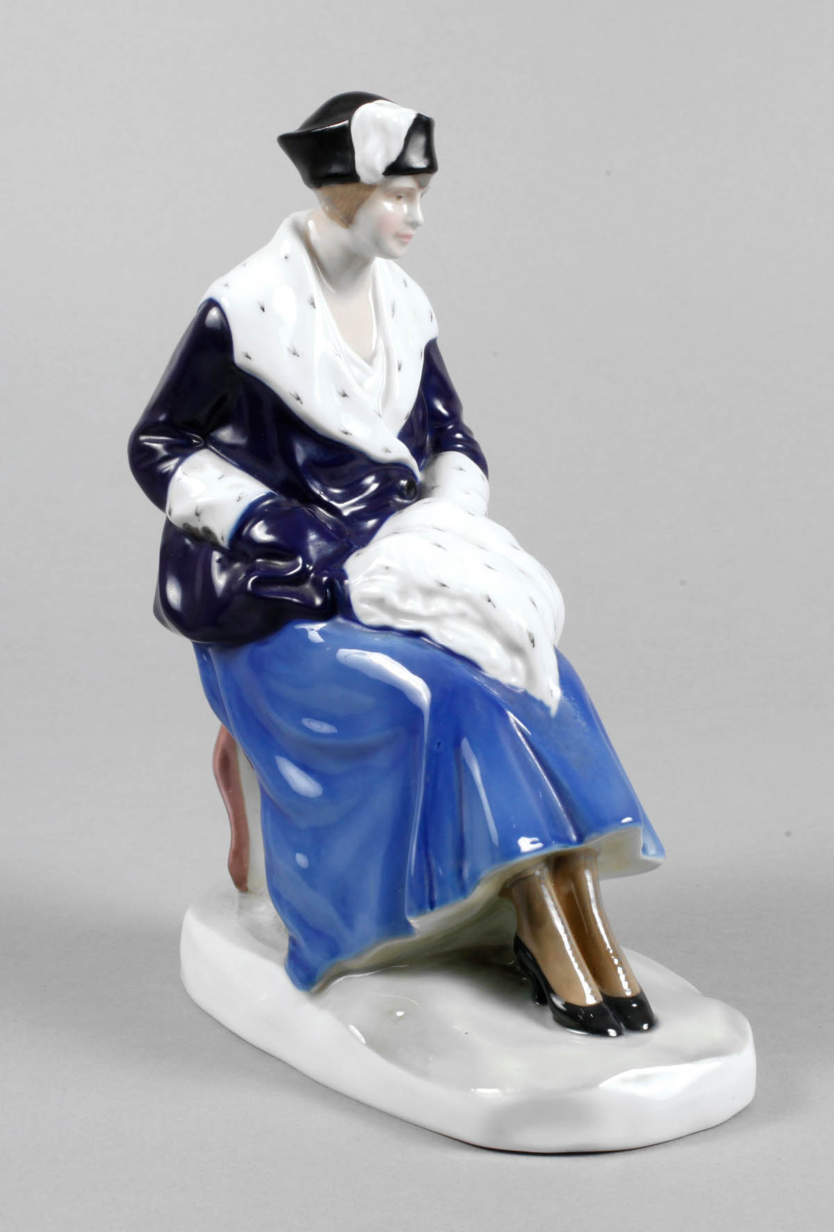 Fraureuth Dame mit Muff