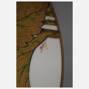 Limoges Teller Mohnblütendekor