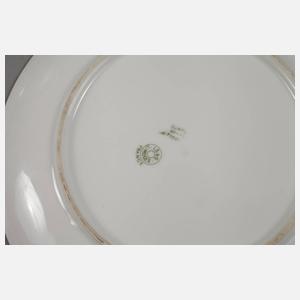 Limoges Teller Mohnblütendekor