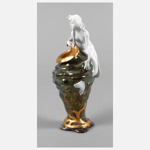 Rosenthal Muschelvase mit Nixe