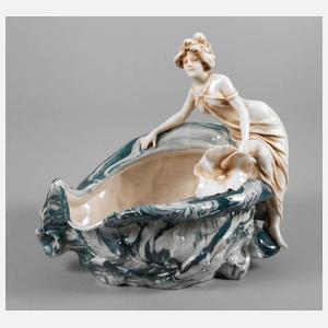 Royal Dux Schale mit Mädchen