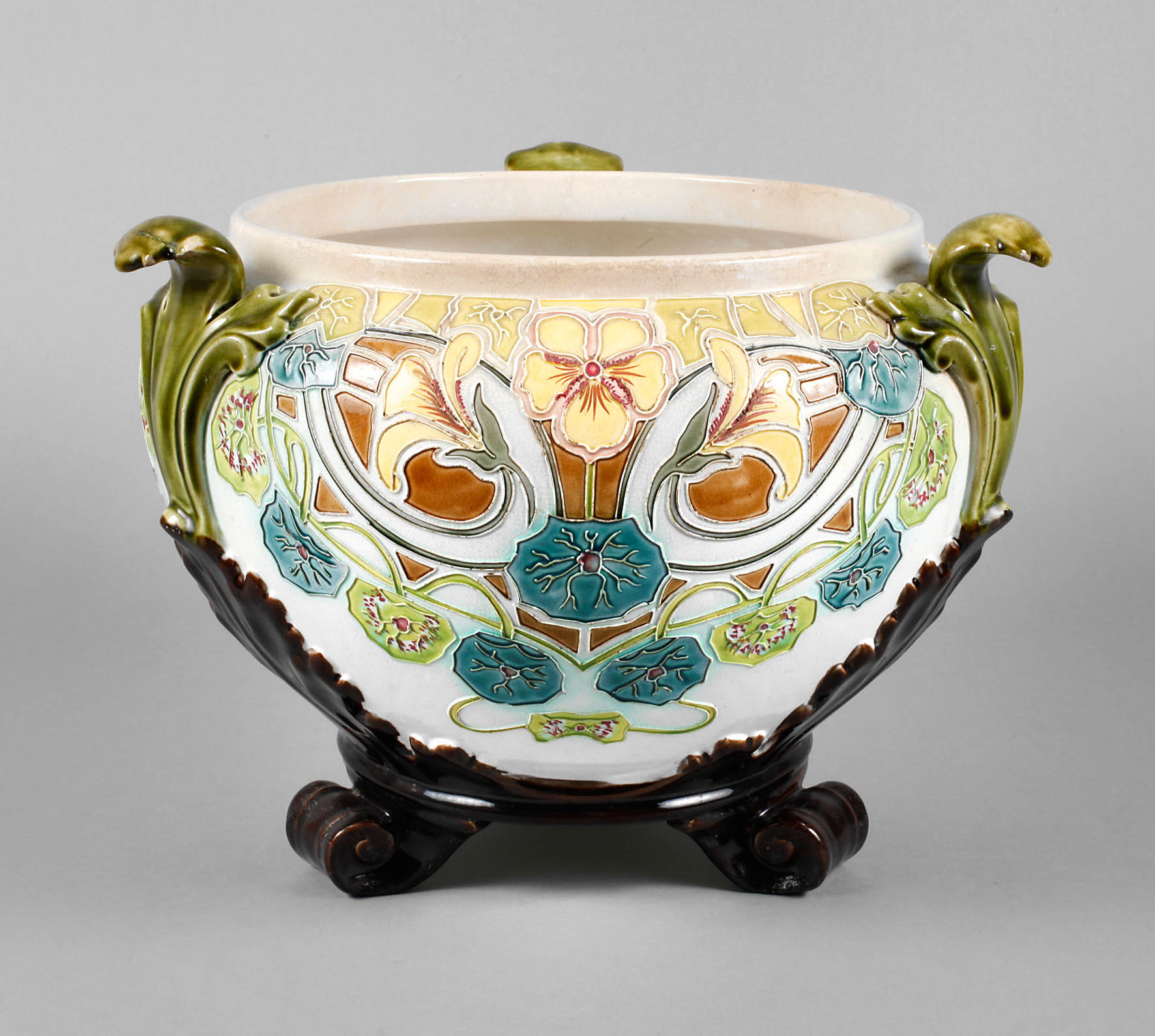 Belgien großer floraler Cachepot