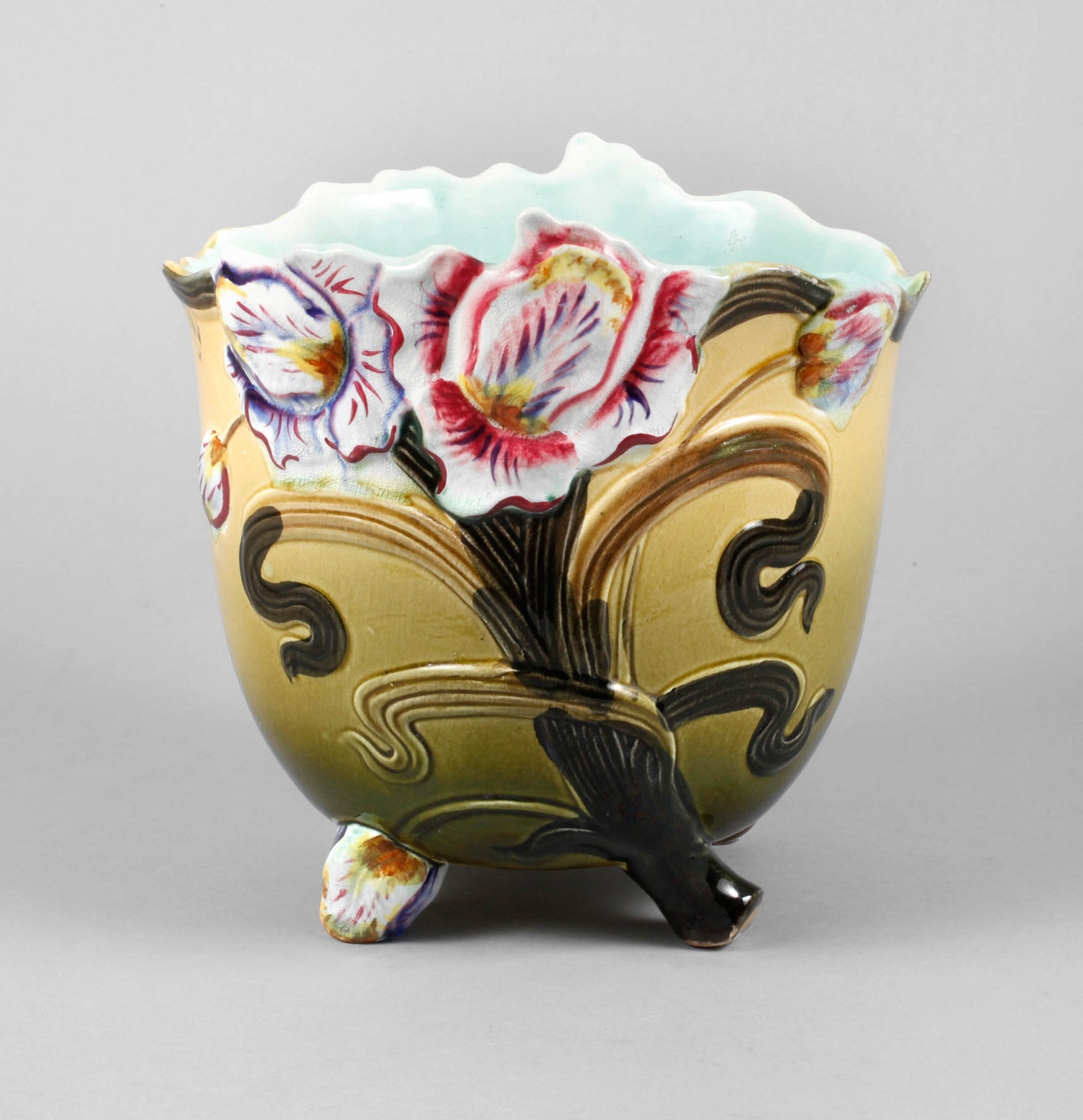 Cachepot mit Blütendekor