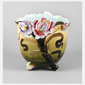 Cachepot mit Blütendekor