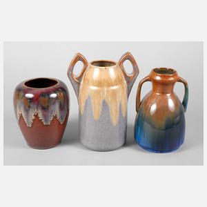 Bürgel drei Vasen