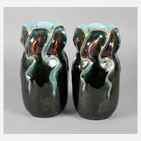 Sarreguemines Vasenpaar Jugendstil111