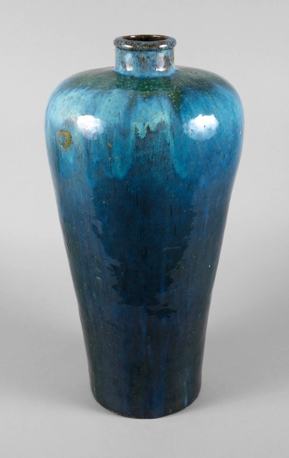 Große Bodenvase Kristallglasur