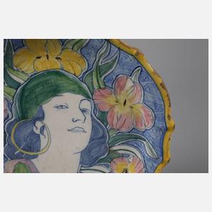 Italien Wandteller Jugendstil
