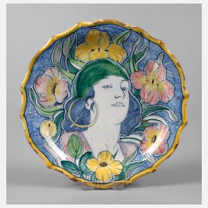 Italien Wandteller Jugendstil