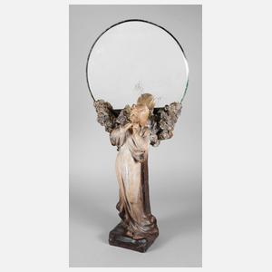 Figürlicher Jugendstilspiegel