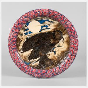 Karlsruhe großer Wandteller Hans Thoma