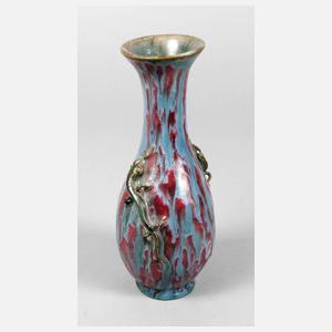 Münchner Werkstätten Vase Eidechsen