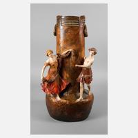 Goldscheider Wien große figürliche Bodenvase111