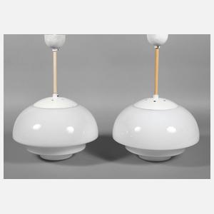 Paar Deckenlampen Art déco