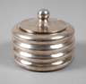 Art déco-Deckeldose Silber