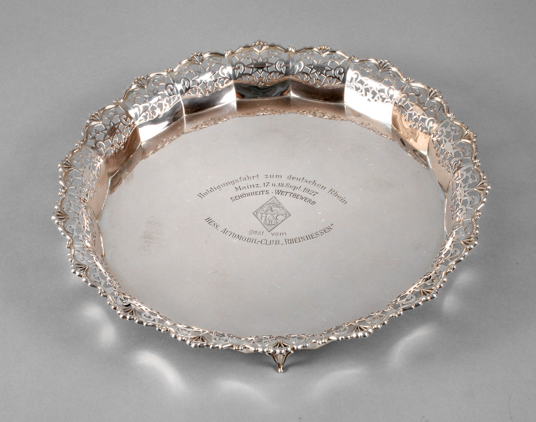 Silberschale Art déco