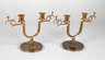 Paar Messingleuchter Art déco