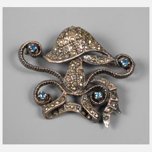 Brosche mit Markasitbesatz