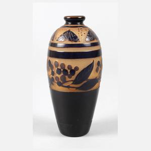 D´Argental Vase Schmetterlingsdekor