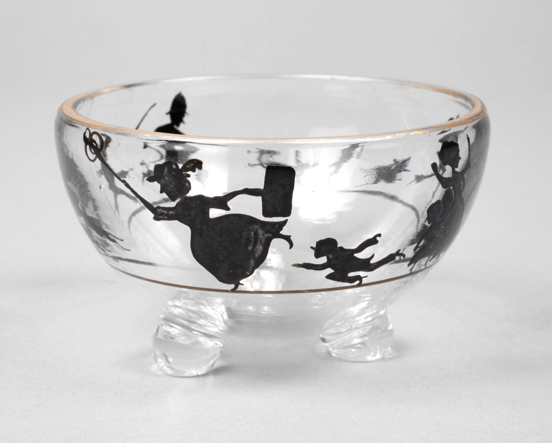 Steinschönau Schälchen Schattenmalerei