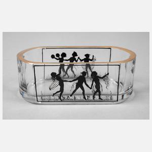 Steinschönau Schale Schattenmalerei