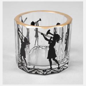 Steinschönau Zylinderschale Schattenmalerei