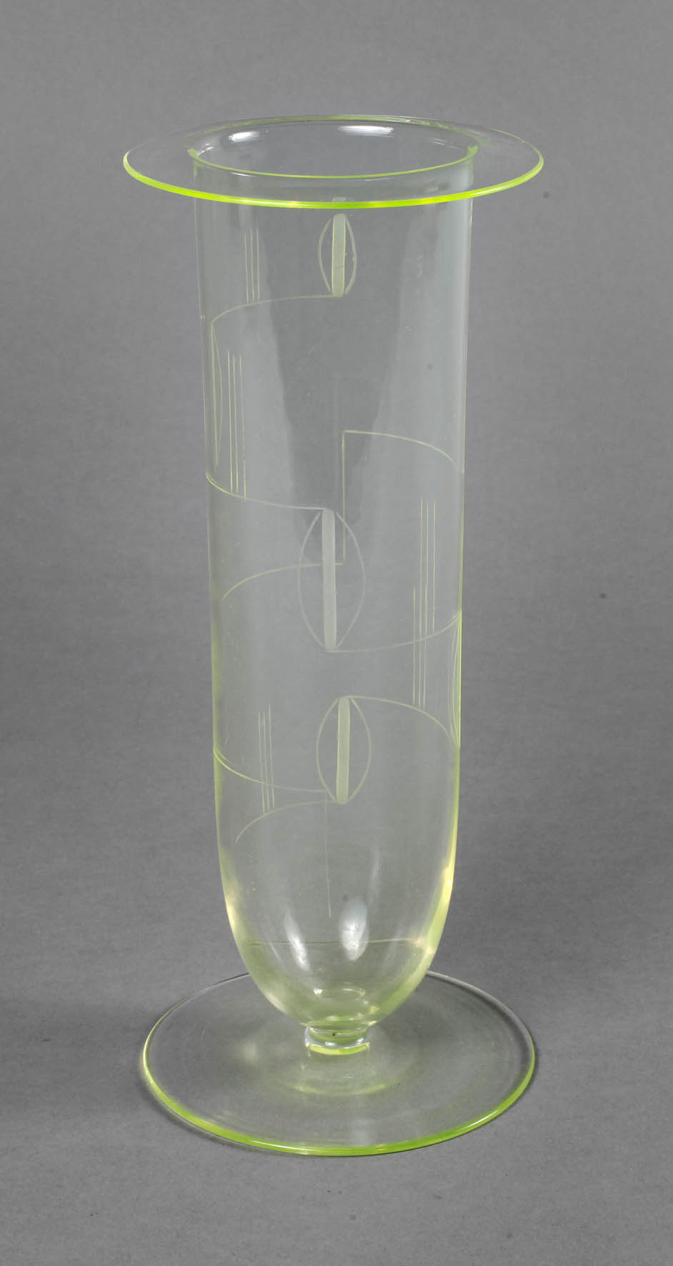 Uranglasvase Art déco