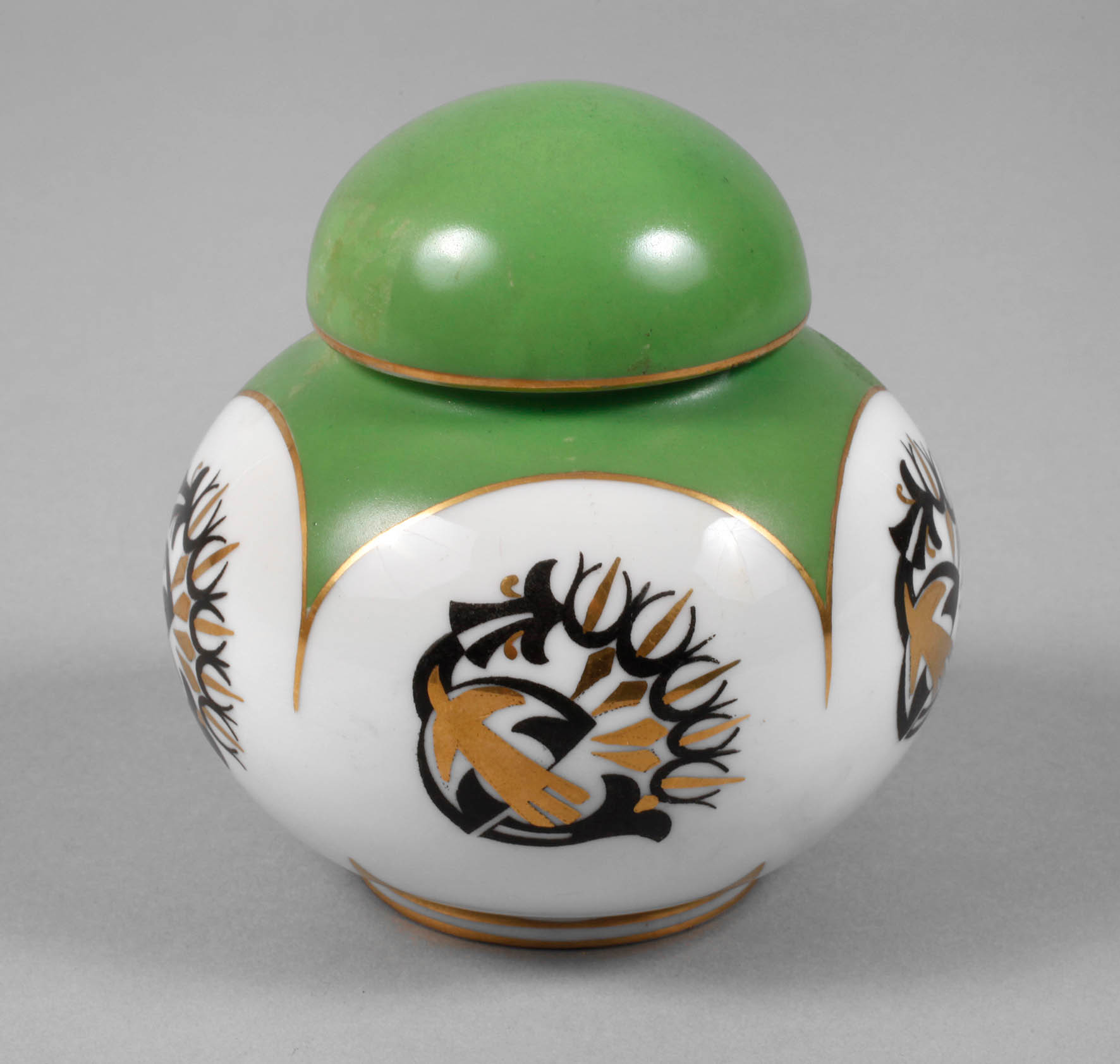 Fraureuth Deckeldose Art déco