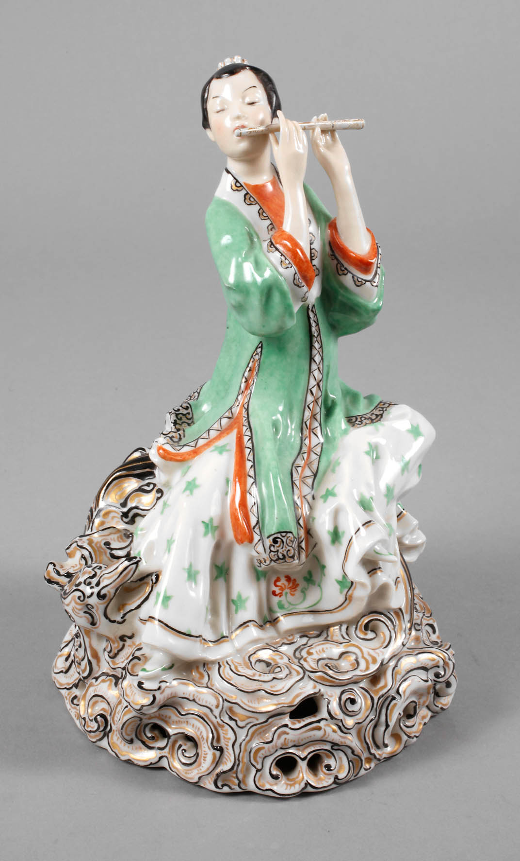 Schwarzburg ”Japanerin auf Drachen”