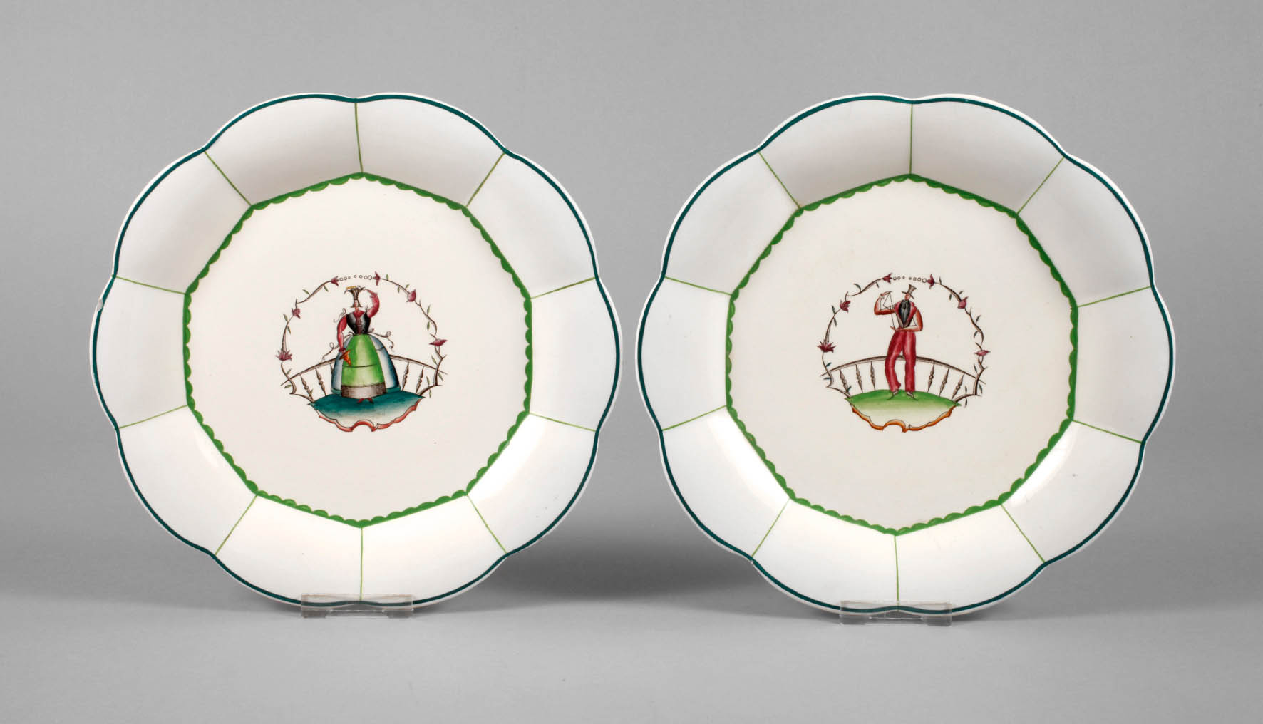 Zwei Art déco Teller Guido Andlovitz
