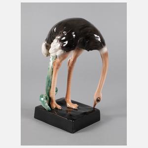 Goldscheider Wien Straußenvogel