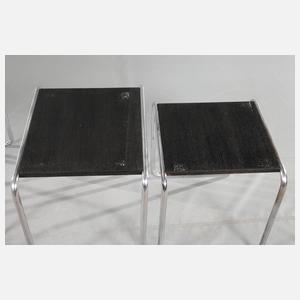 Vier Satztische Marcel Breuer Modell B9