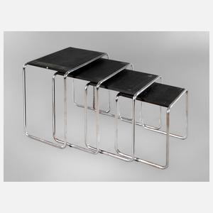Vier Satztische Marcel Breuer Modell B9