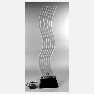 Design Stehlampe mit Wasserspiel