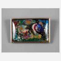 Silberbrosche mit Emaileinlage111