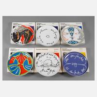 Rosenthal sechs Künstlerteller111