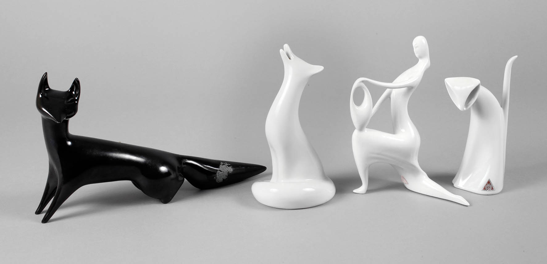 Royal Dux vier Figuren