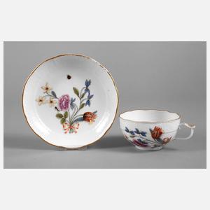 Meissen Tasse Insektenmalerei
