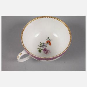 Meissen Tasse mit Vogeldekor