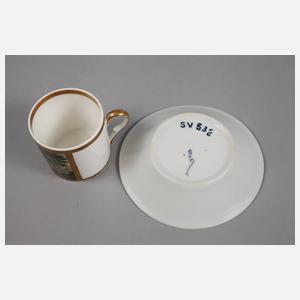 Ansichtentasse Biedermeier