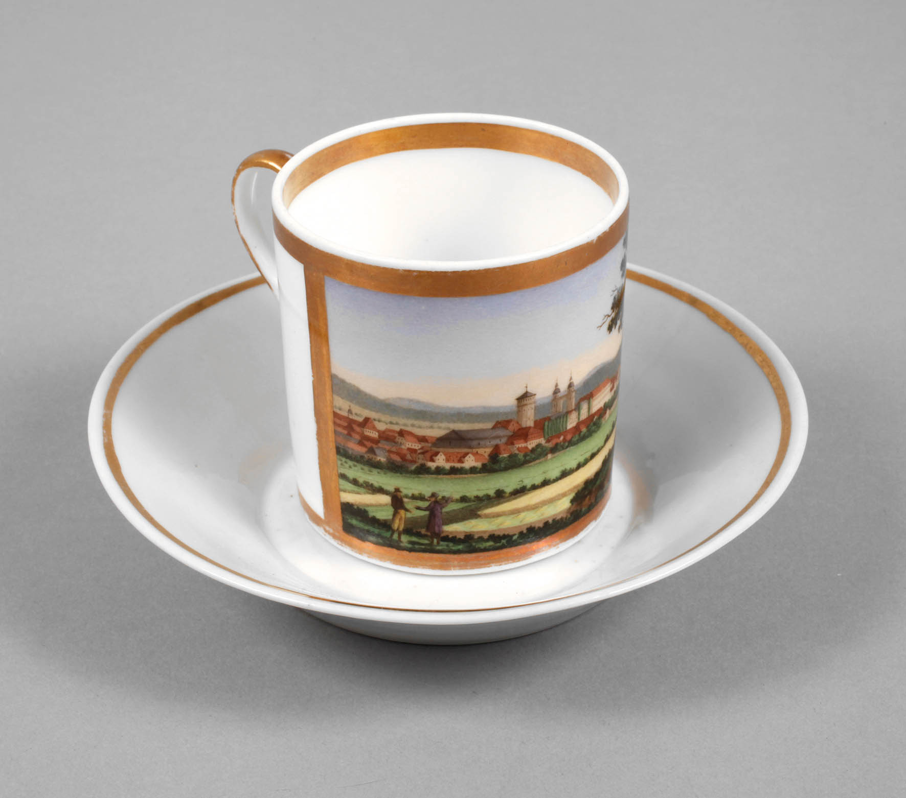 Ansichtentasse Biedermeier