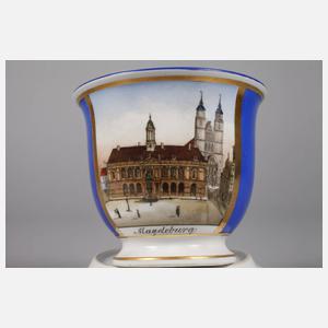 KPM Berlin Ansichtentasse Magdeburg