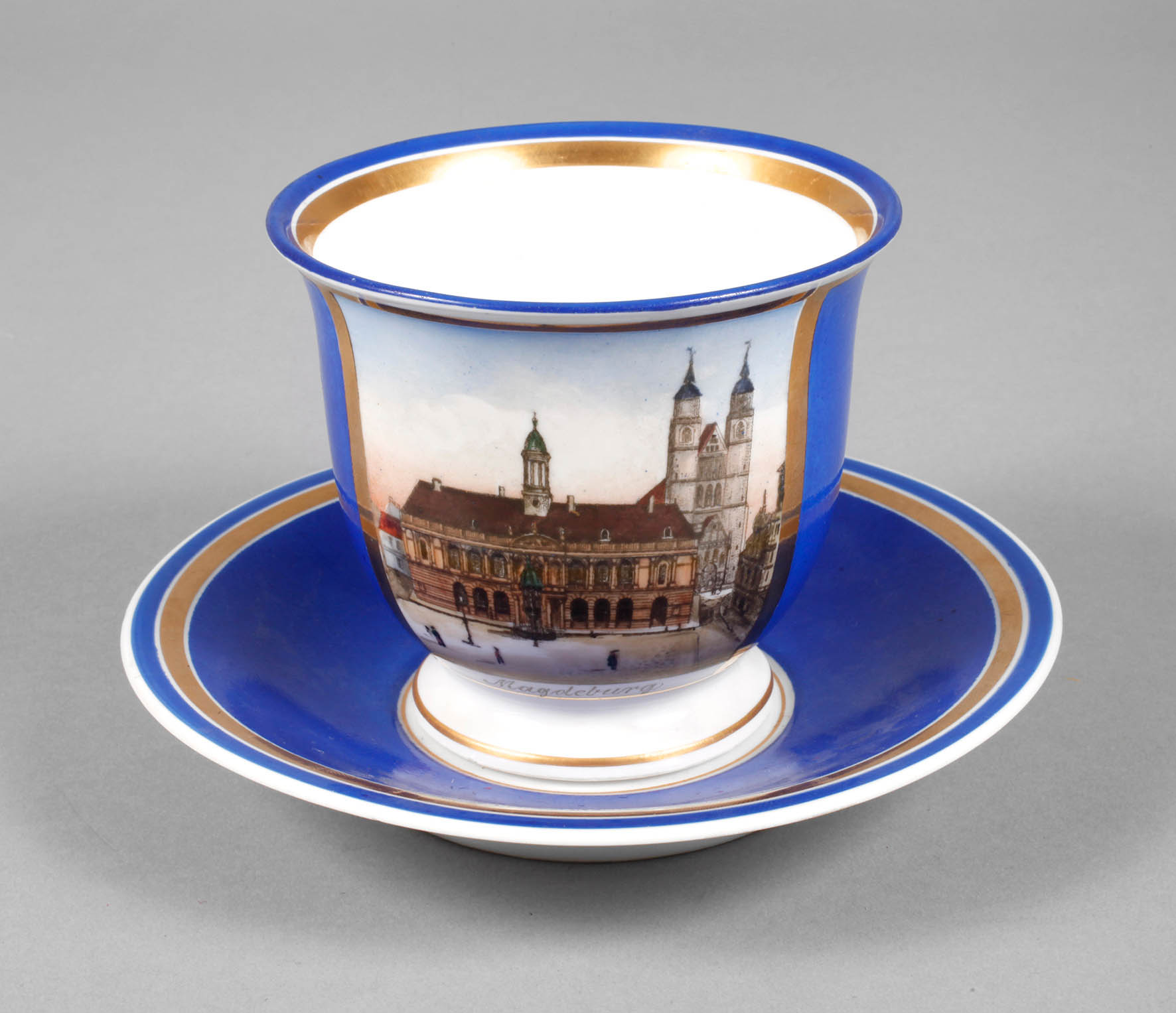 KPM Berlin Ansichtentasse Magdeburg