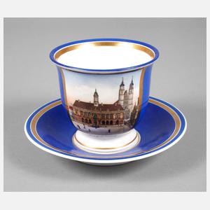 KPM Berlin Ansichtentasse Magdeburg