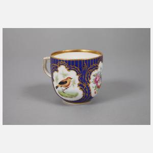 KPM Berlin Tasse mit Vogelmotiven