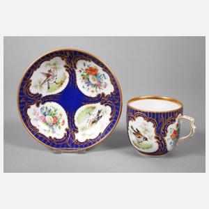 KPM Berlin Tasse mit Vogelmotiven